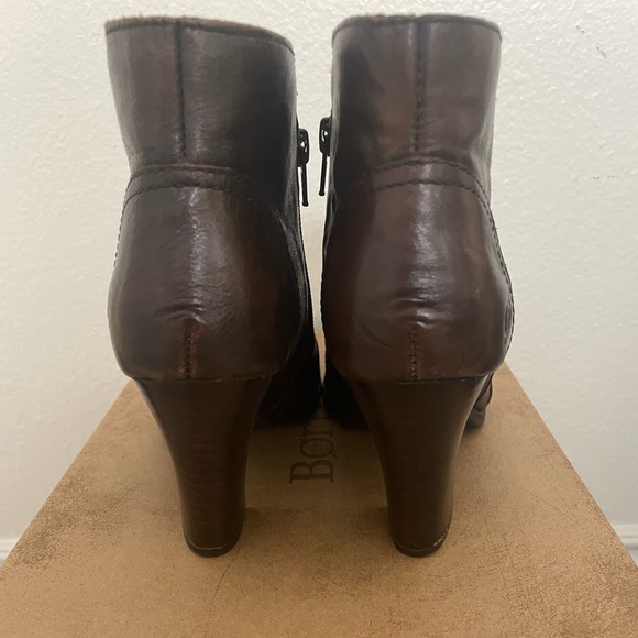 BORN Claire Brown leather ankle boots - Picture 4 of 8